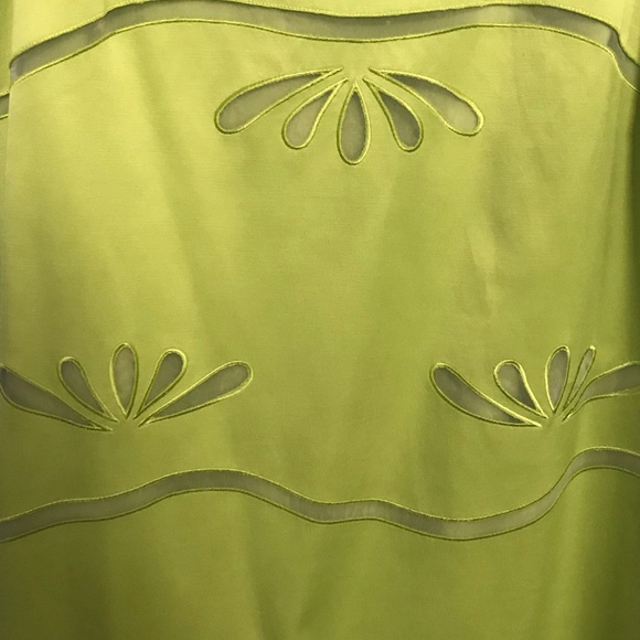 Etcetera Lime Green Shift Dress - Picture 4 of 6